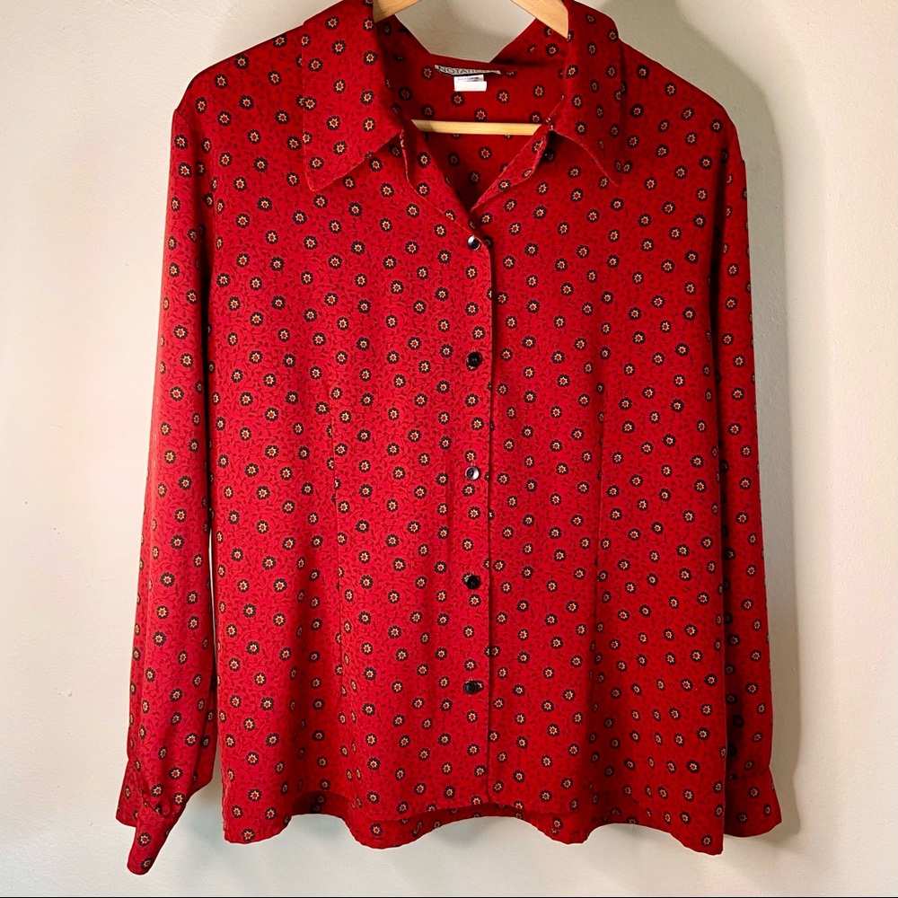 Hippie Deep Red Blouse